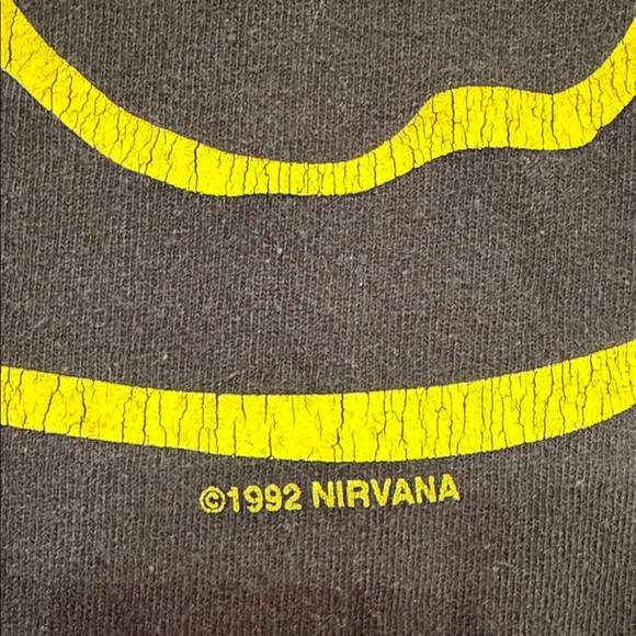 NIRVANA Vintage 1992 concert tshirt, size Large - Picture 4 of 4
